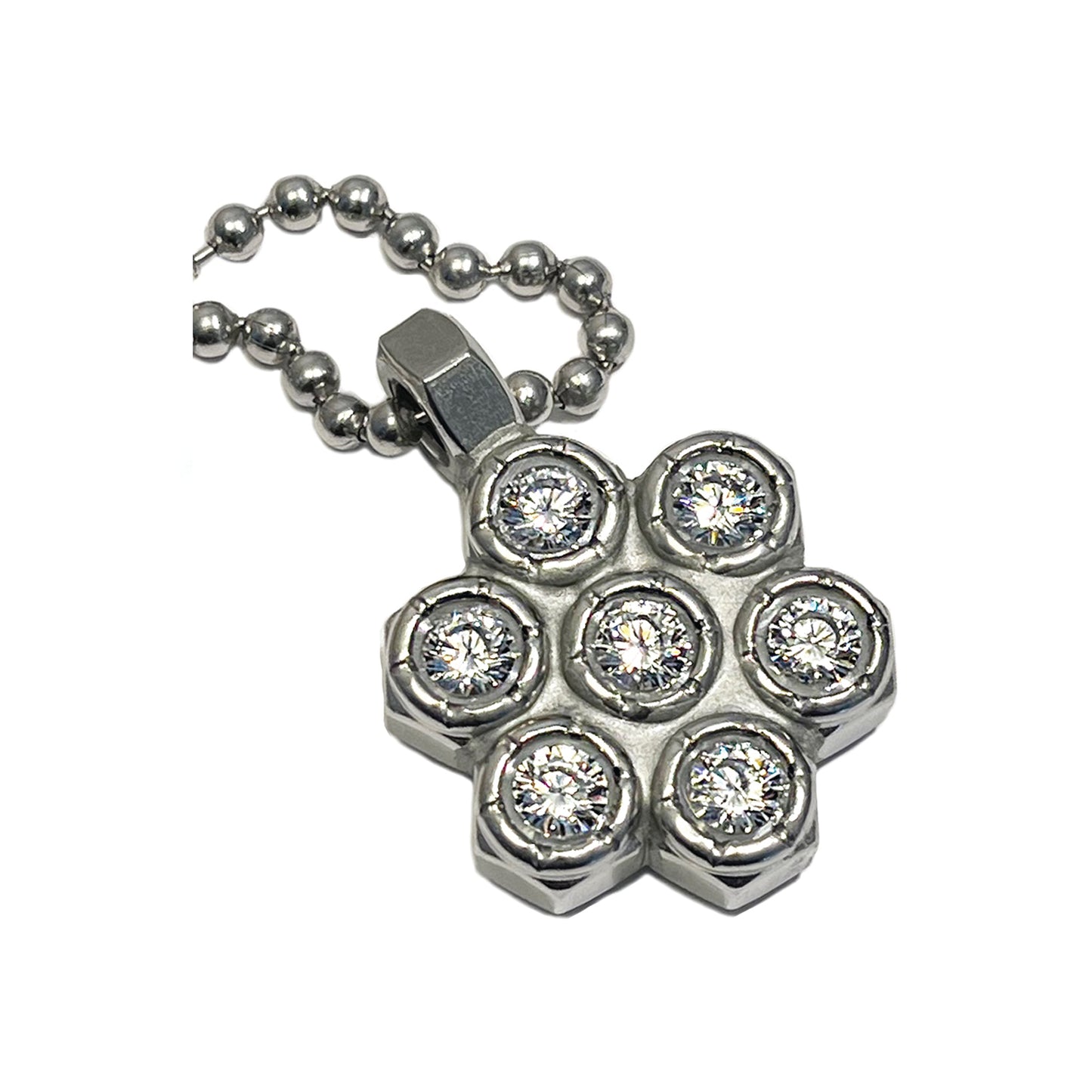 the heavy metal petal petite necklace