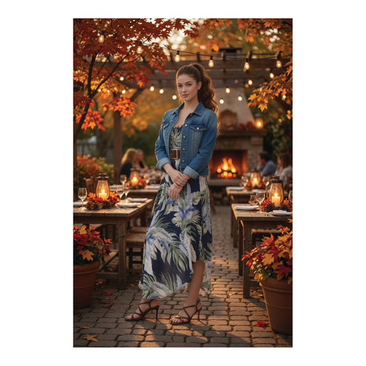 palm muse midi dress