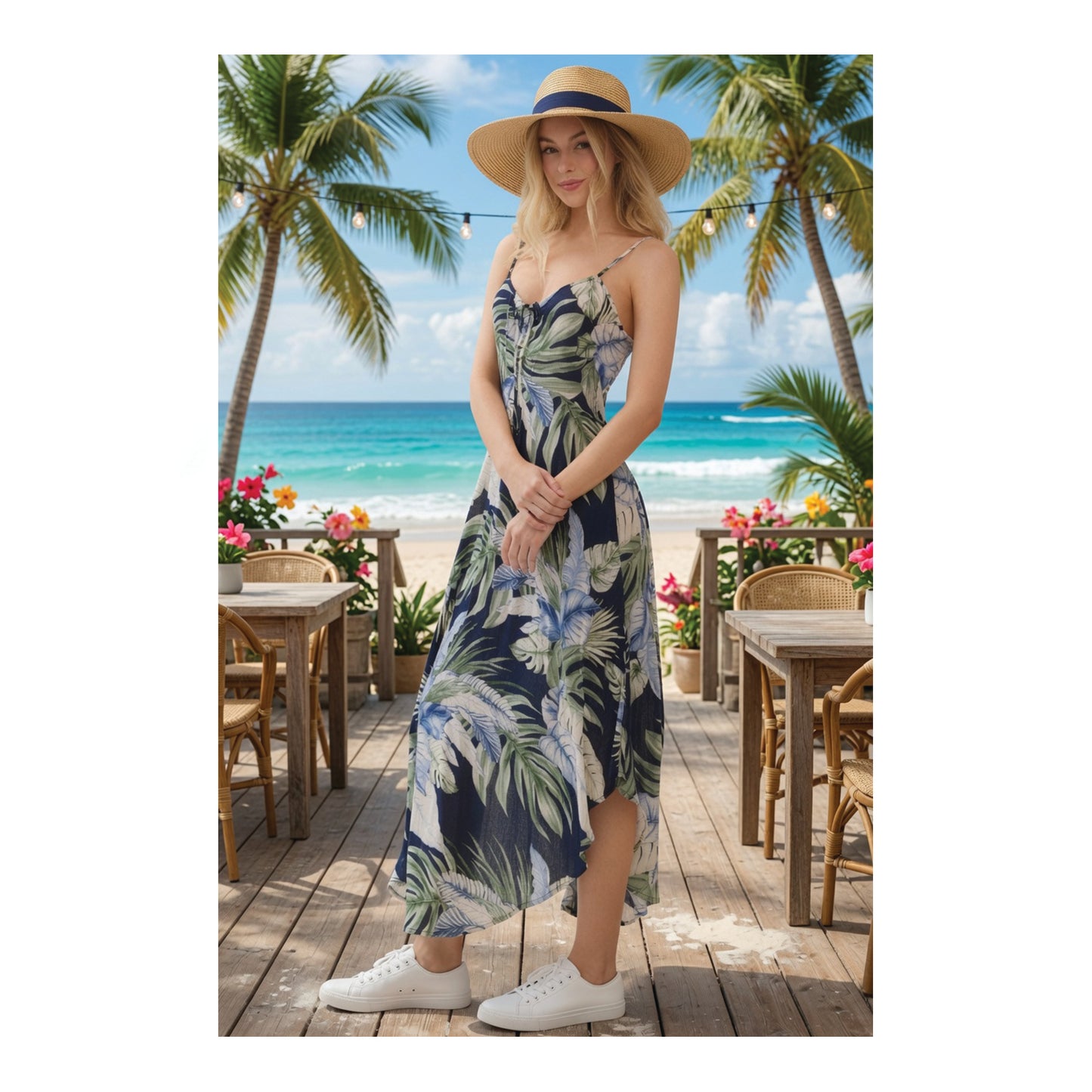 palm muse midi dress