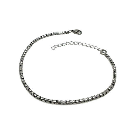 iWEAR [EDIT] rolo anklet - silver