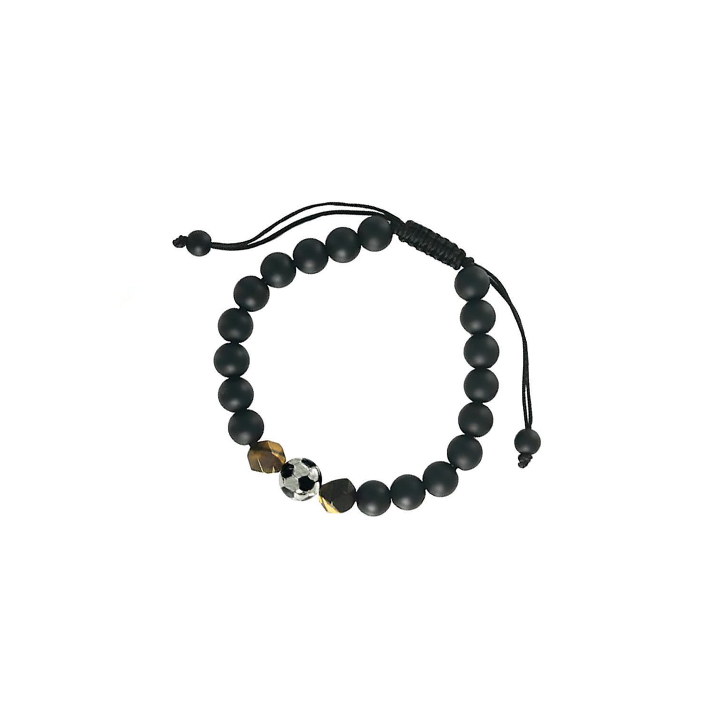 soccer gemstone adjustable bracelet
