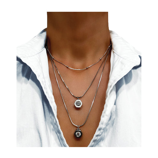the mini solitaire necklace