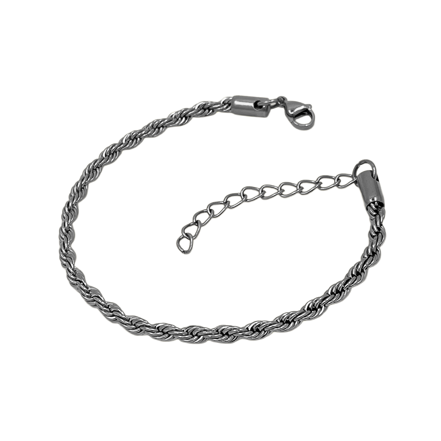 iWEAR [EDIT] rope anklet - silver