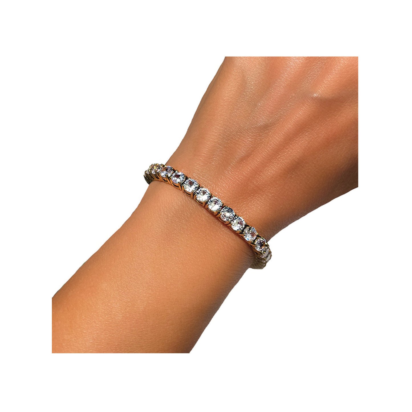 the stainless steel tennis bracelet