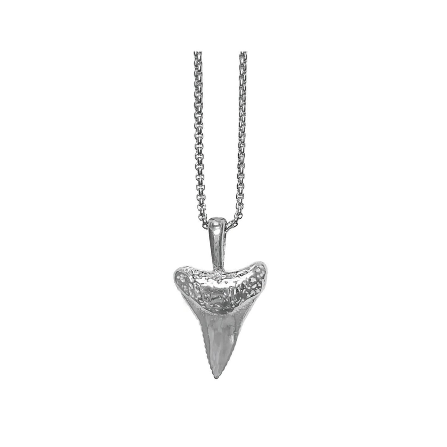 the shark tooth necklace - textured