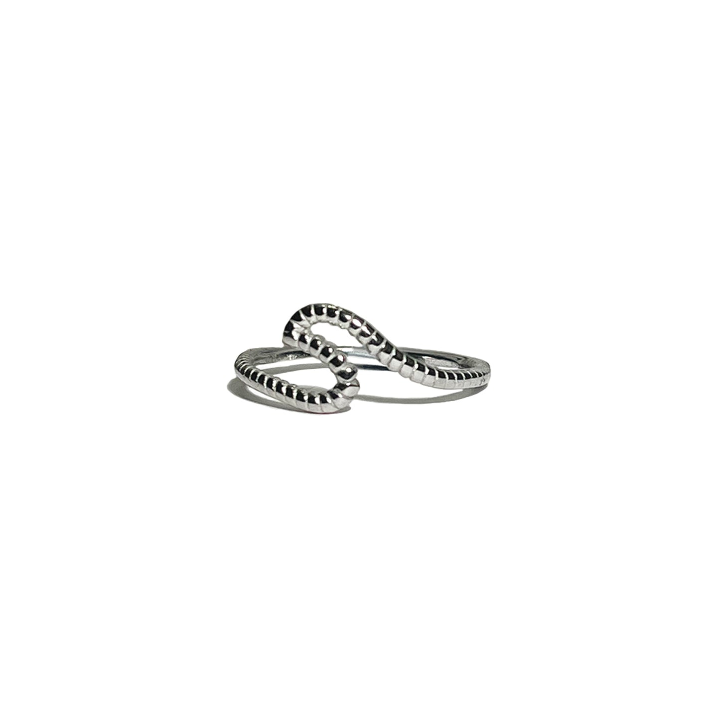 textured wave ring