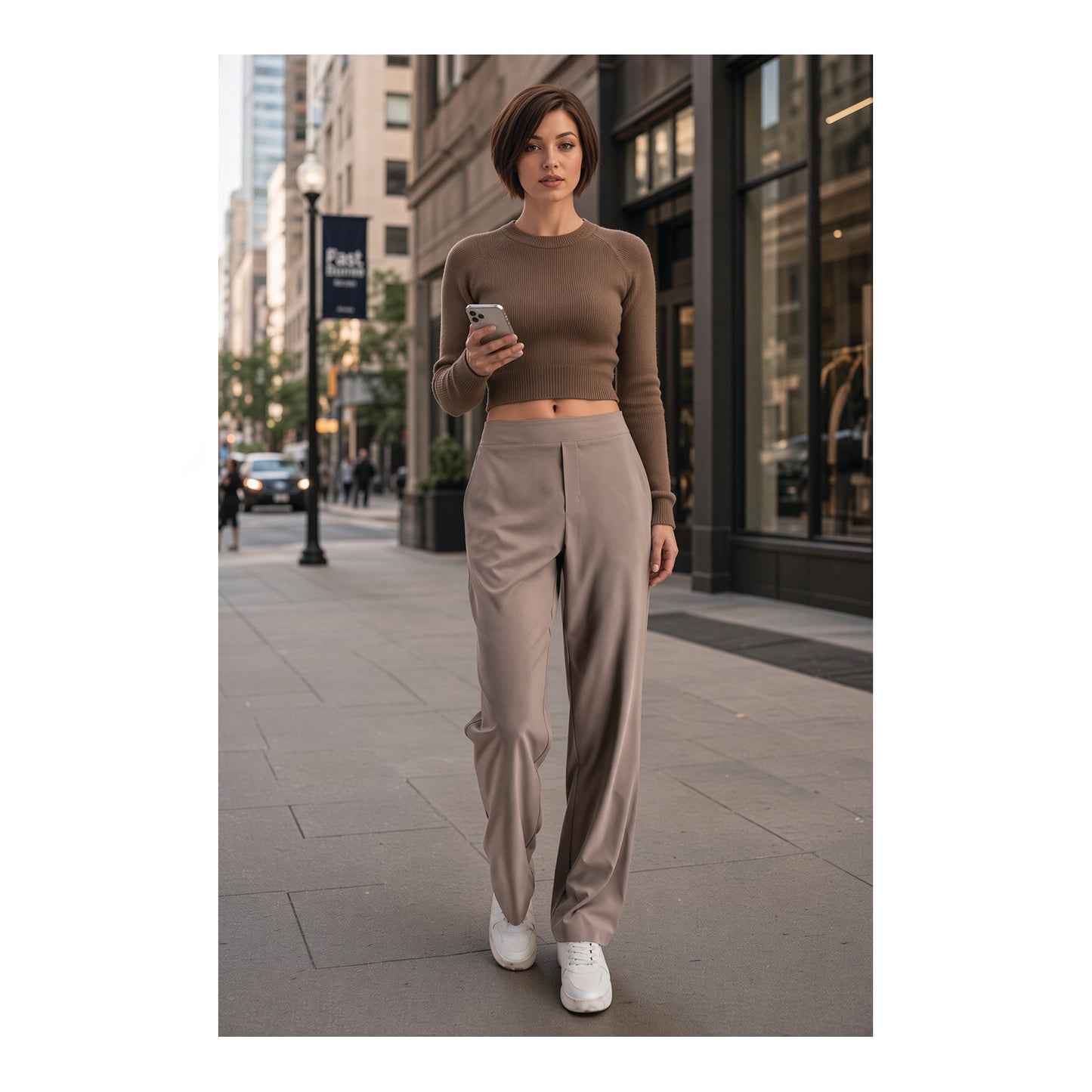 the essential pant - taupe