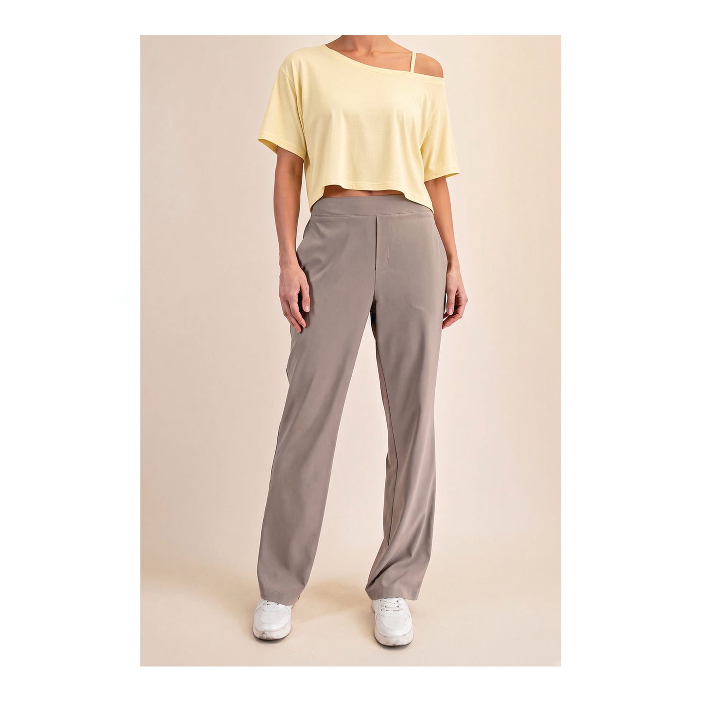 the essential pant - taupe