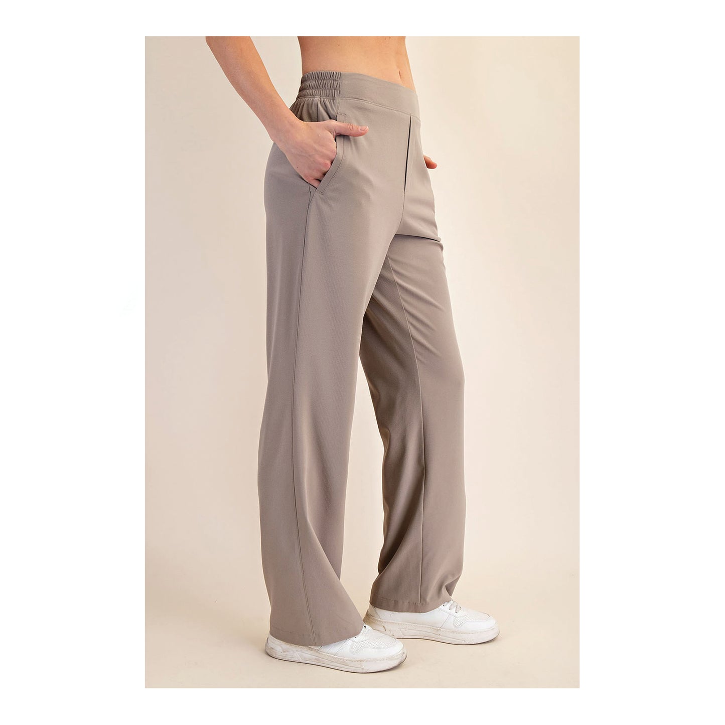 the essential pant - taupe