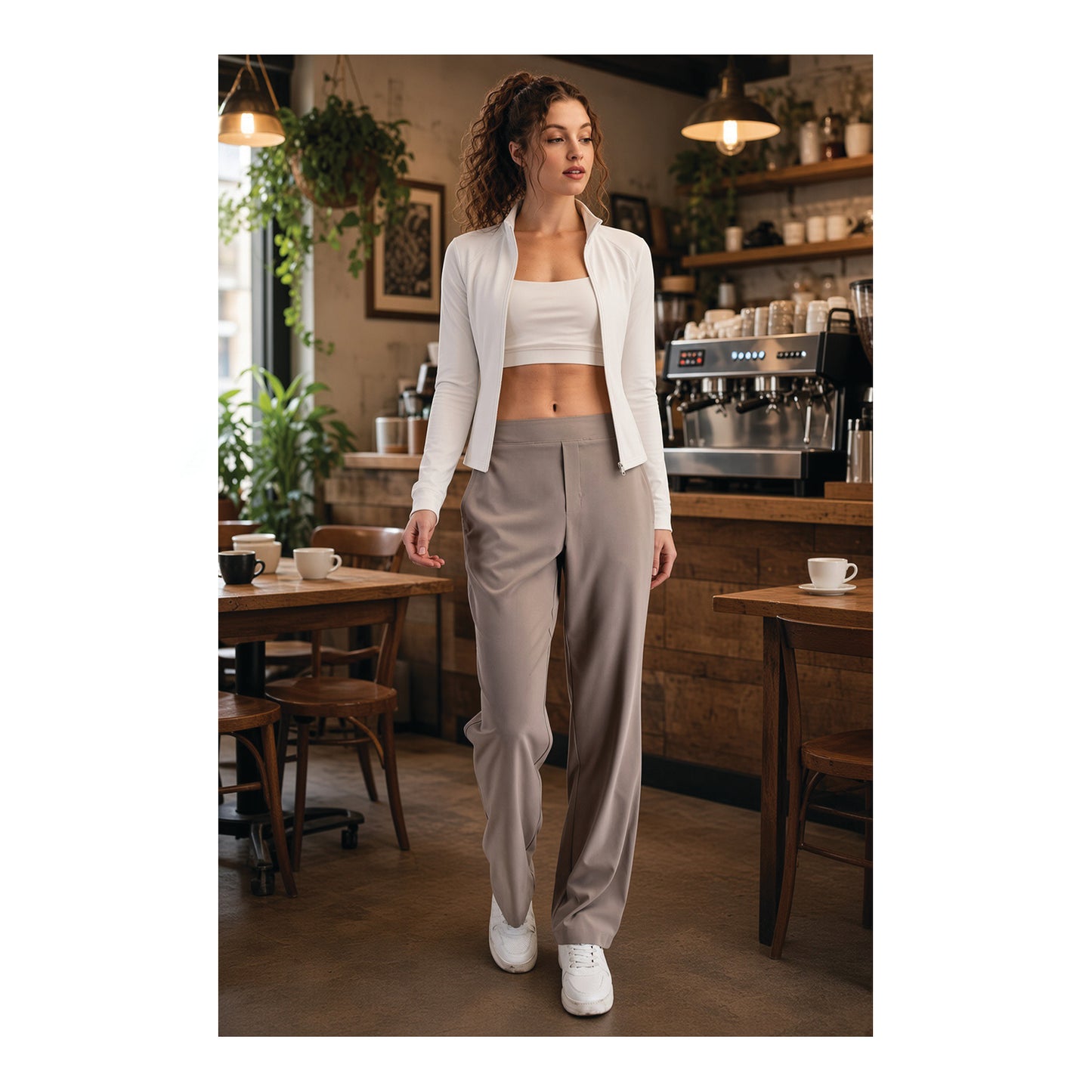 the essential pant - taupe