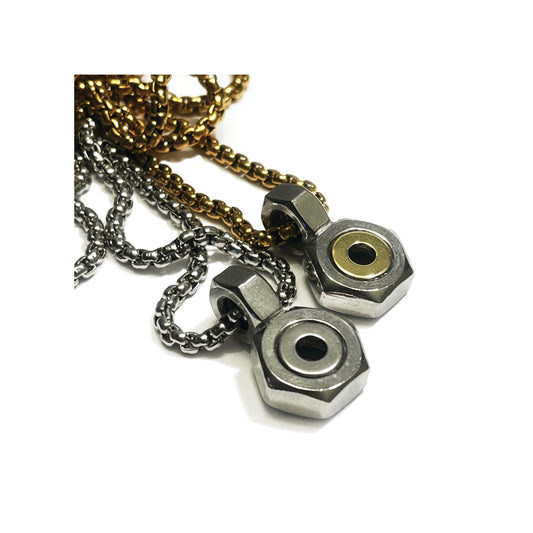 the hexcore solitaire necklace - metal choice