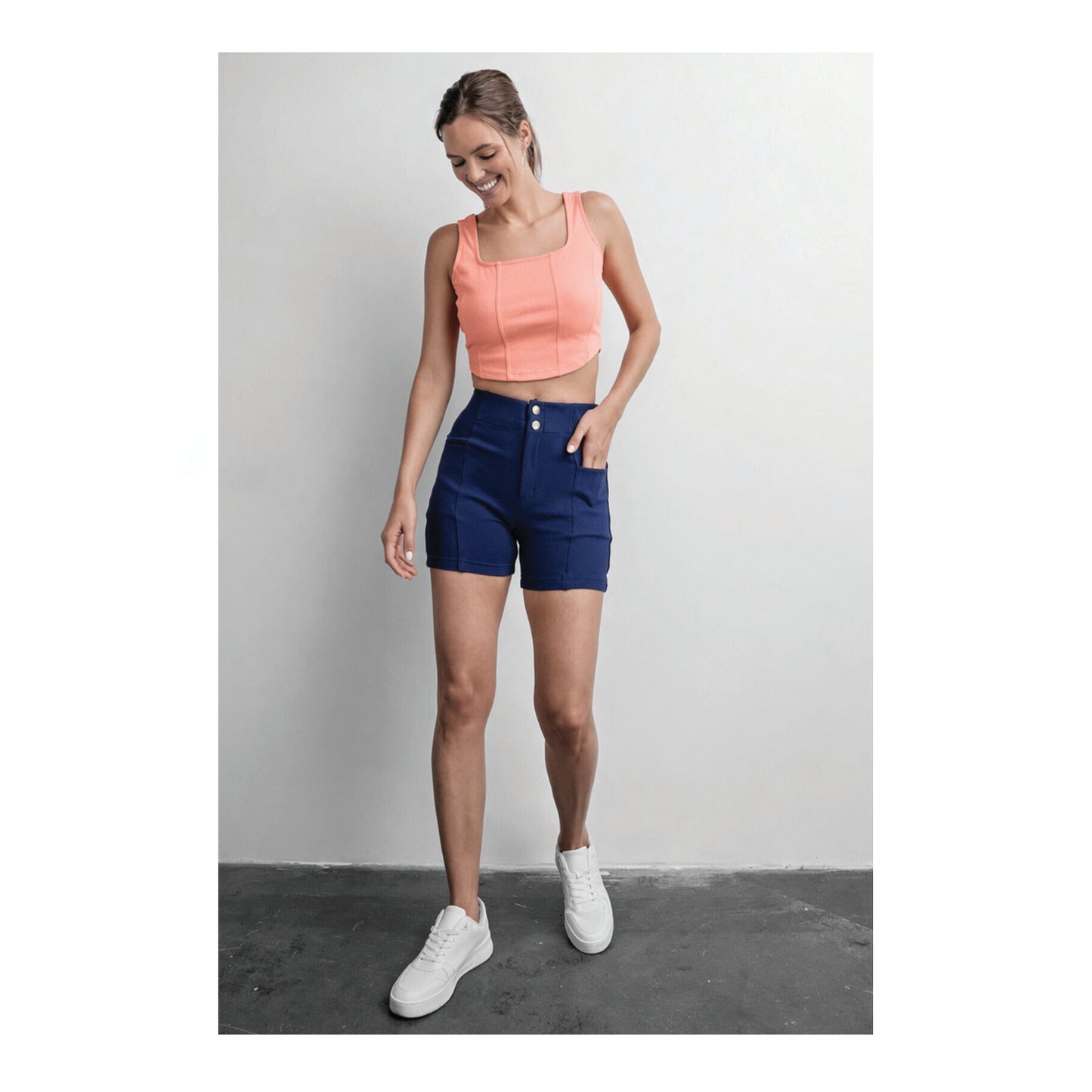 the utility short - navy
