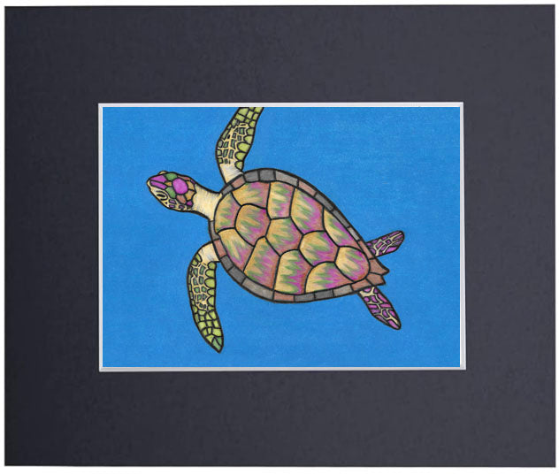 sea turtle art print