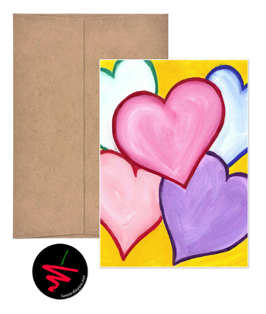 sweet hearts greeting card
