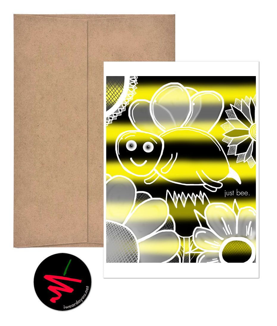just bee. greeting card
