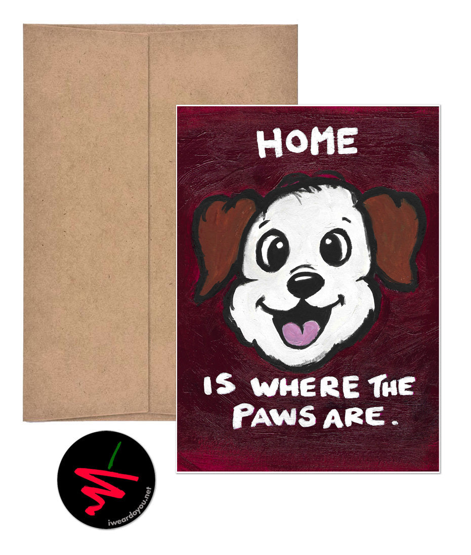pawsitively love greeting card