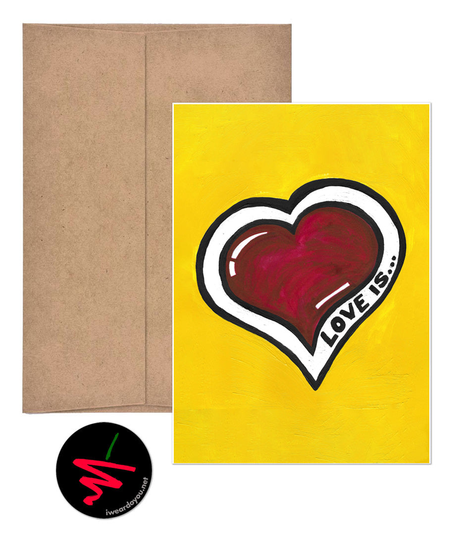 love is everything greeting card