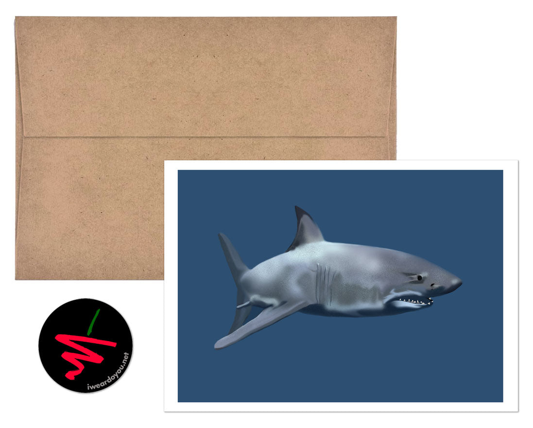 be a shark greeting card