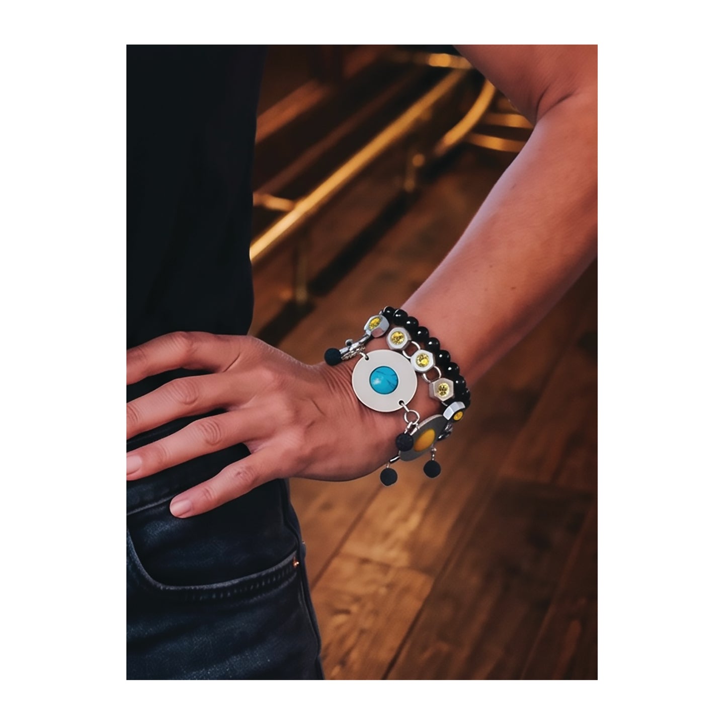 the hexa eternity bracelet - Swarovski citrine