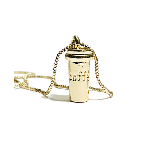 the fuel jewel necklace - coffee cup