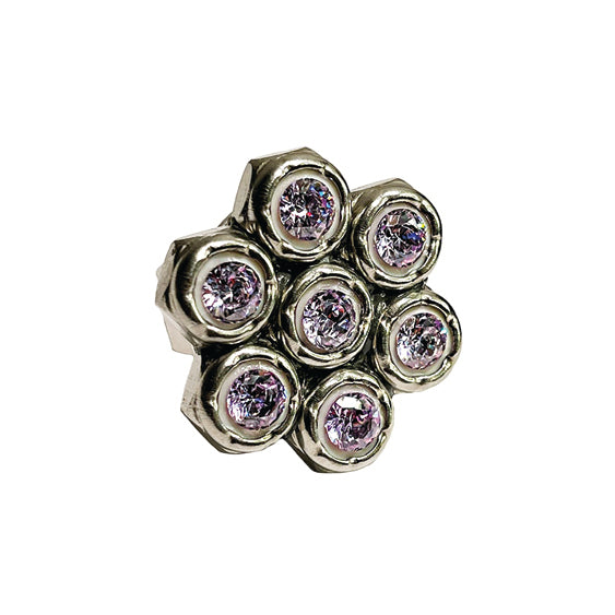 heavy metal petal ring - lavender