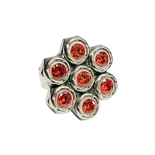 heavy metal petal ring - orange